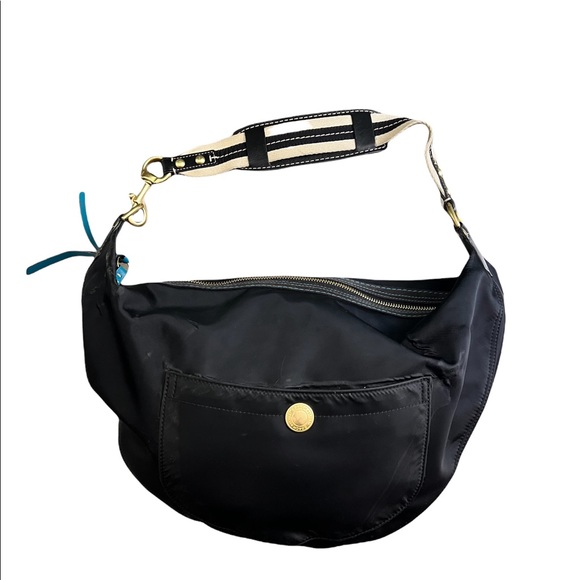 COACH BLACK SATEEN HAMPTON PURSE BAG Y2k VINTAGE - Picture 10 of 16